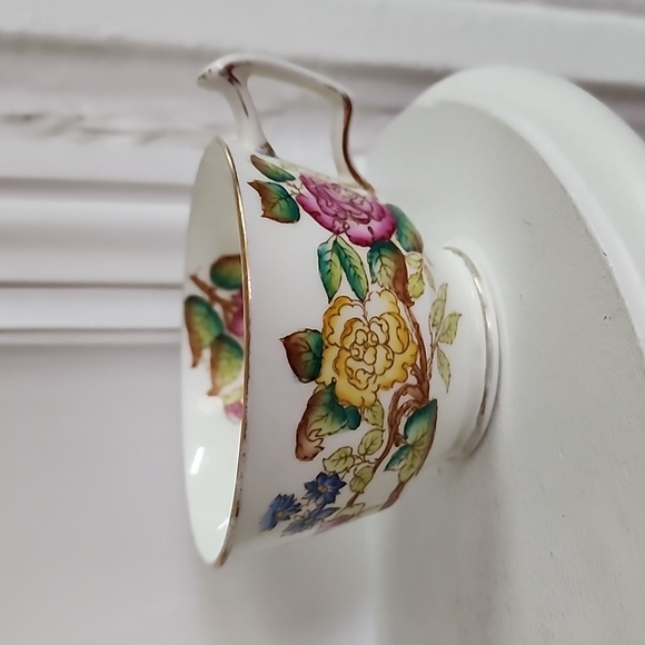 Rare Vintage Hand Painted Hammersley Bone China Chrysanthemum Teacup and Saucer - Picture 3 of 8